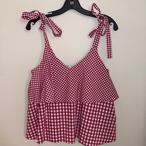 Prose & Poetry Cotton Gingham Top